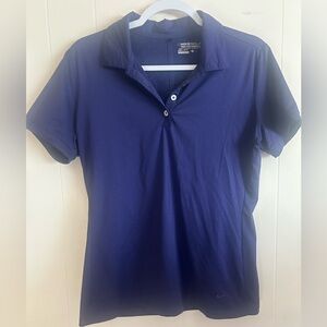 Nike Golf, size M, dri-fit polo short sleeve shirt, purple/blue Color